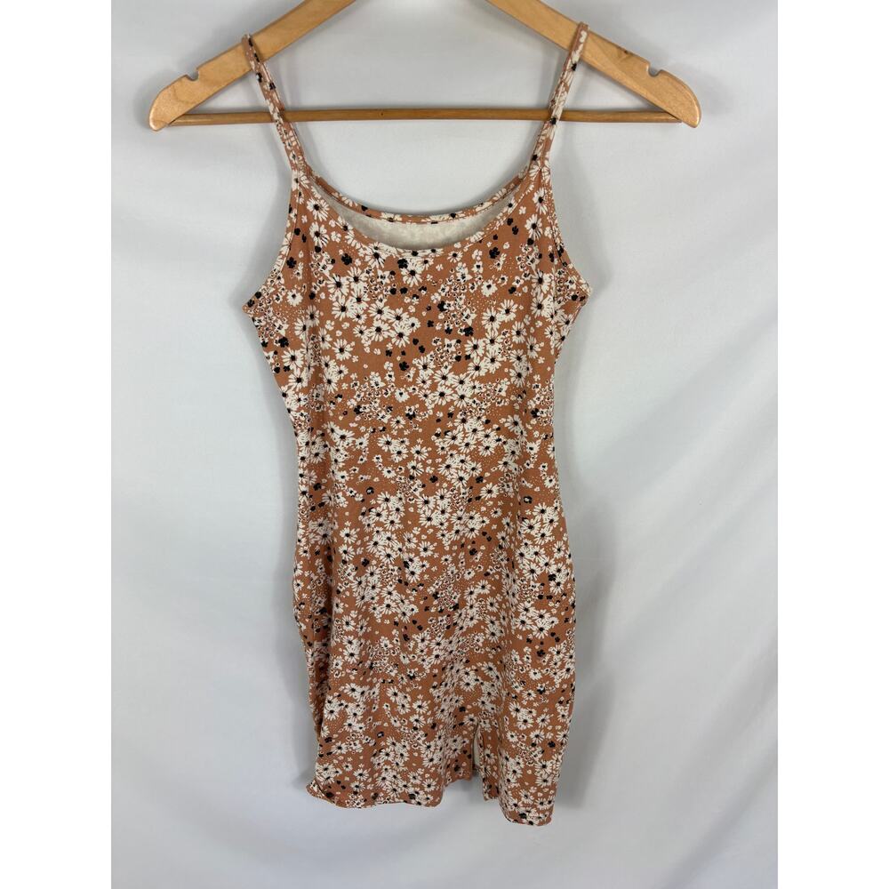 Wild Fable Brown Floral Print Mini Dress Size Small